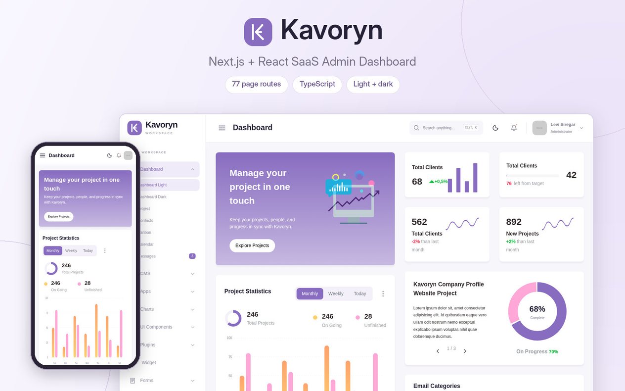 Kavoryn official template promotional preview