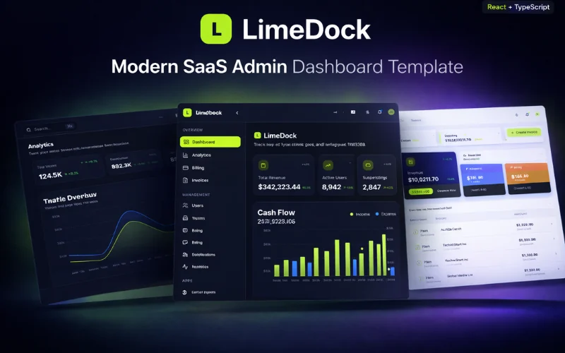 LimeDock official template promotional preview