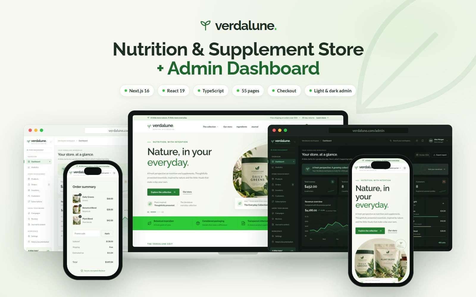 Verdalune official template promotional preview